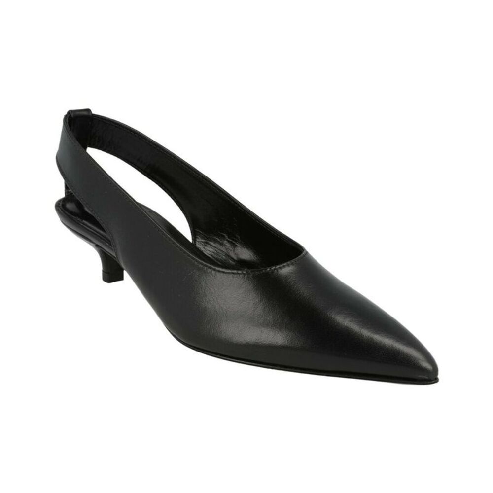 By Far Aina Leather Pump, Black